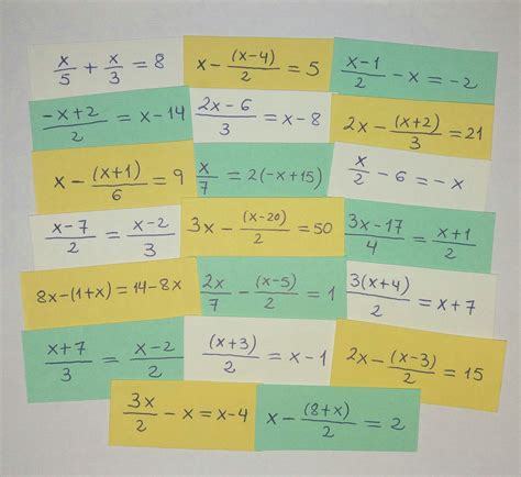 Juego ludico didactico de matematica : Juegos de Matemáticas: Bingo de ecuaciones