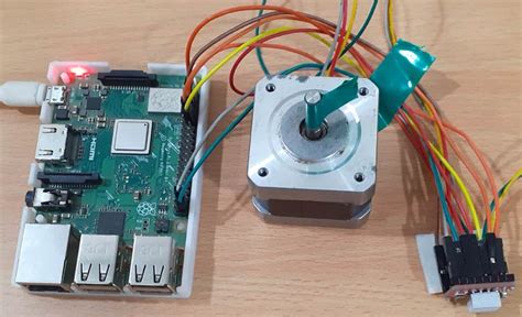 Raspberry Pi Stepper Motor Control Through A Webpage Using Flask