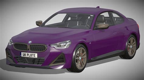 Bmw M240i Coupe G42 2022 Buy Royalty Free 3d Model By Zifir3d