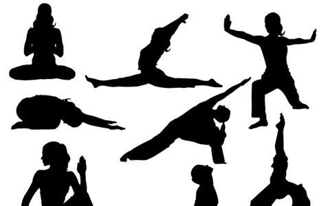 Download Yoga Silhoutte vector Poses vector, free vectors - Vector.me
