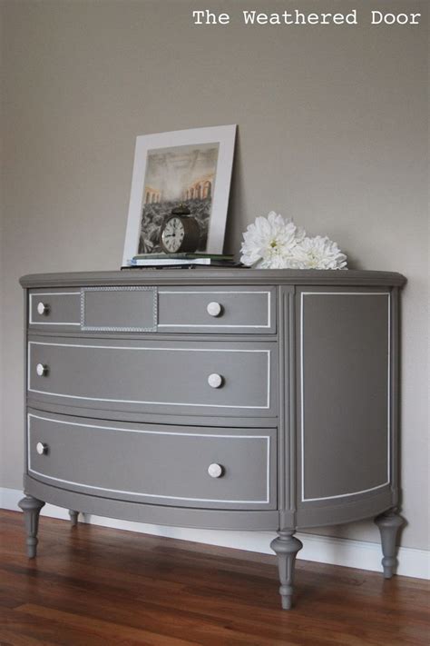 Real wood bedroom furniture in a huge range of styles. A Demilune Dresser Goes Gray | Gray painted furniture ...