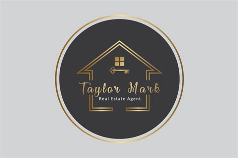 Real Estate Agent Logo With House Sign Realtor Logo Design