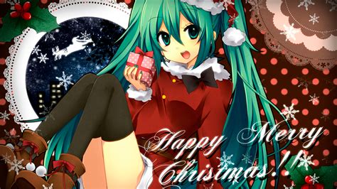 Cute Anime Girl Christmas Wallpapers Hd Pixelstalknet