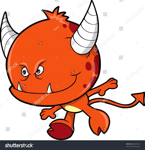 Monster Devil Vector Illustration Stock Vector Royalty Free 29605147