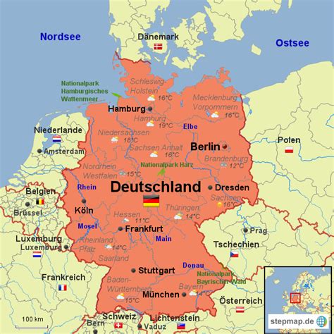 Stepmap Deutschland Karte Landkarte Für Deutschland