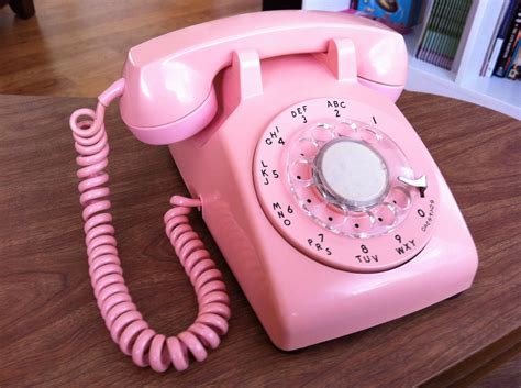 Vintage Pink Western Electric 500 Cd Office Deskset Rotary Telephone