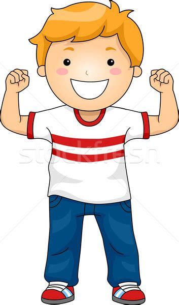 A Boy With His Hands Up In The Air Stock Photo Picture And Royalty