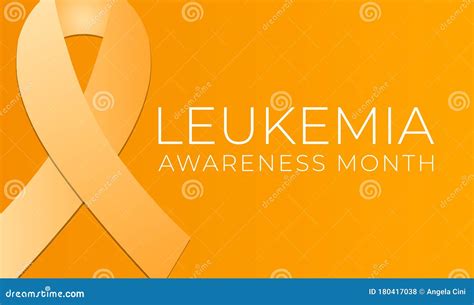 Leukemia Cancer Awareness Ribbon Vector Realistic Illustration