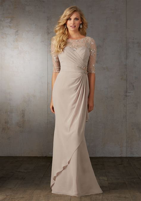 Make sure to read to the bottom for 15 more free wedding svg files from my talented friends! Chiffon Mother of the Bride Gown with Lace | Style 71526 ...