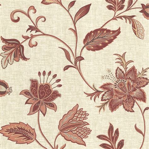 Beacon House Heritage Jacobean Flower Wallpaper Floral Wallpaper