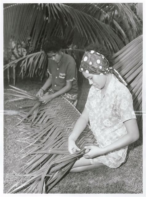 weaving rarotonga 1969 title pacific islands cook isla… flickr