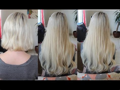 Douillette, vous rêvez d'une belle et longue chevelure mais n'êtes pas trop tentée par les extensions à chaud, que vous jugez elles offrent un rendu très naturel et un toucher soyeux. avant après extensions a froid sur un carré - YouTube