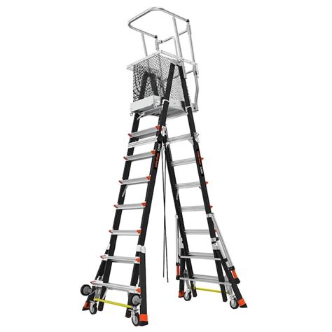 Little Giant Ladders Adjustable Safety Cage M8 Fiberglass 14 Ft Type
