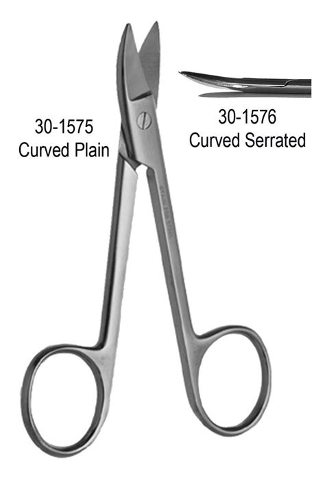 Crown And Collar Scissors Curved Magnum Ortho