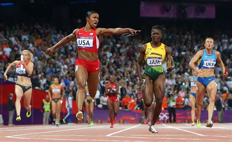 Us Women Break 4x100 World Record The New York Times