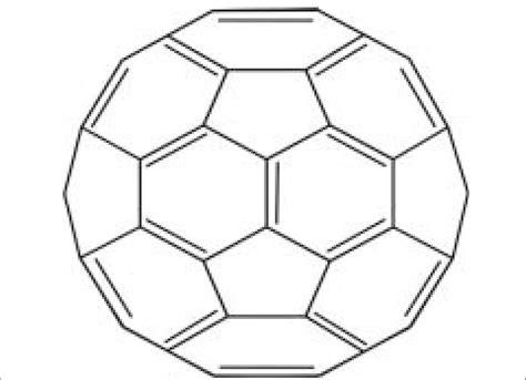 Fullerene C 60 Arranged In Spherical Structure With Carbon At Each