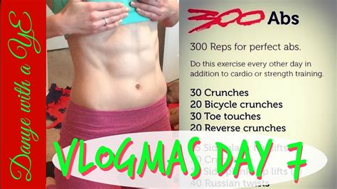 Strong Chiseled Core The 300 Home Ab Workout 7th Day Of Vlogmas