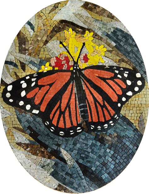 Mosaic Designs Colorful Butterfly Mosaic Artwork Butterfly Mosaic