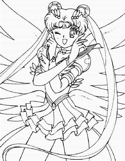 Sailor Moon Soldier Of Love And Justice Coloring Page Color Luna