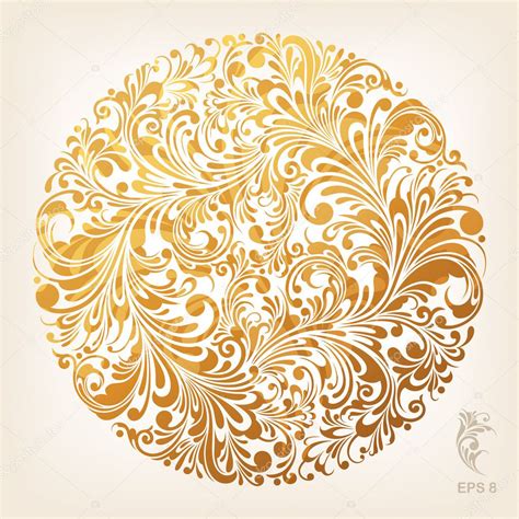 Maybe you would like to learn more about one of these? Ornamental Gold Circle Pattern — Stock Vector © Jullands ...