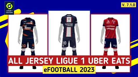 Update All Kits Ligue 1 Uber Eats 🇫🇷 In Efootball 2023 Mobile Youtube