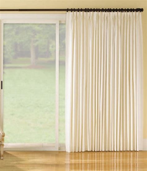 Pinch Pleat Single Patio Door Curtain Patio Ideas