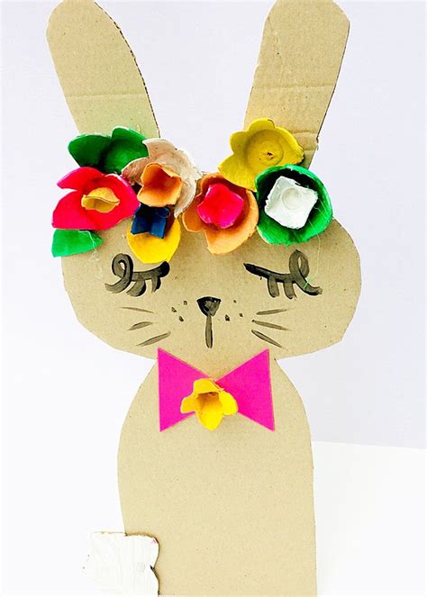 Recycled Bunny Cardboard Craft Hello Wonderful