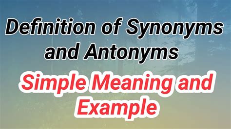 Difference Synonyms And Antonyms What Is Synonyms And Antonyms