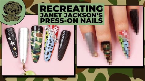Recreating Janet Jacksons Press On Nails Youtube