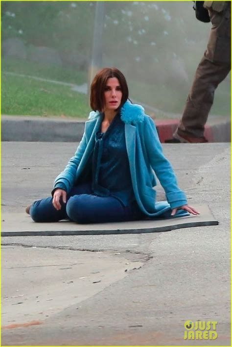 Sandra Bullock Shows Off Her Shorter Hair on Set of 'Bird Box': Photo