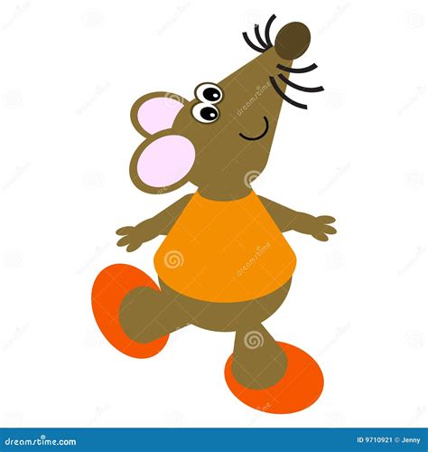 Cartoon Of A Dancing Mouse Stock Image Image 9710921