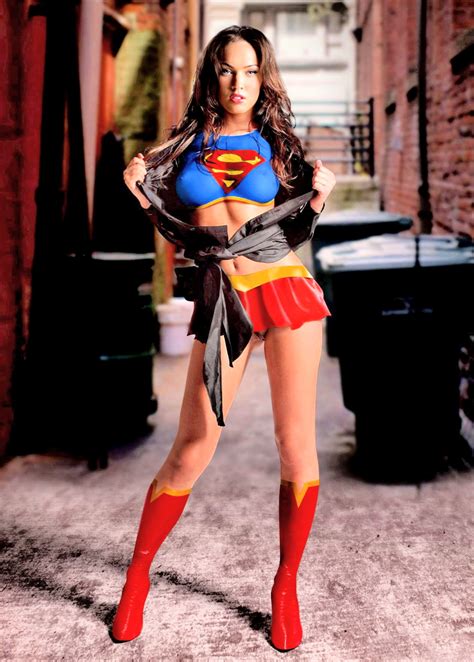 Megan Fox Supergirl Wallpaper On Wallpapersafari Supergirl Costume Cosplay Outfits