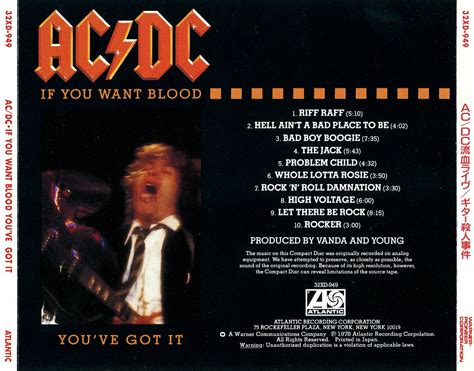 My Music Collection Acdc If You Want Blood Youve Got It