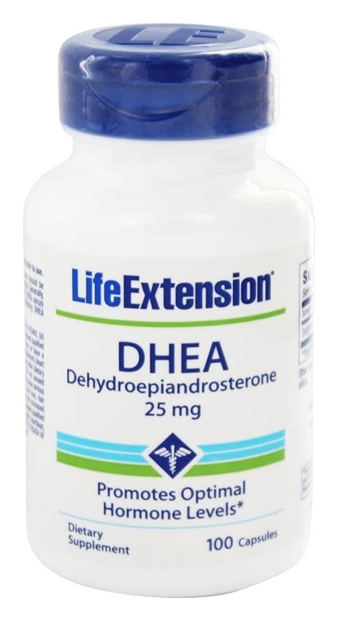 life extension dhea dehydroepiandrosterone 25 mg 100 capsules