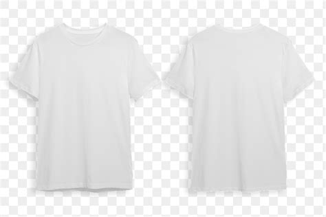White T Shirts Mockup Png On Transparent Free Stock Illustration