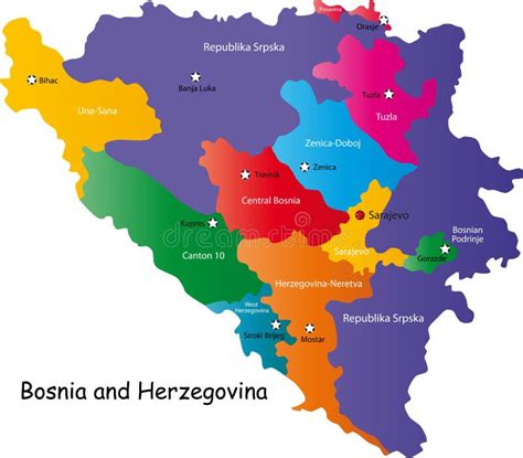Bosnia And Herzegovina Map Royalty Free Stock Photo Image 6863545