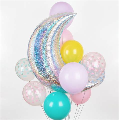 Pretty Balloons - Moon Balloons - Confetti Balloons - We Love BALLOONS ! | Party balloons ...