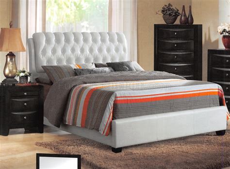 ireland bedroom  acme wwhite upholstered bed options