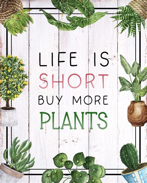 Funny Plant Quote Printable The Cottage Market