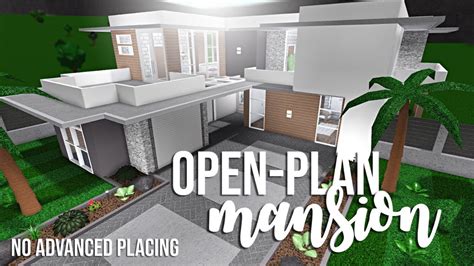 BLOXBURG || Open-plan mansion 106k (No advanced placing) - YouTube