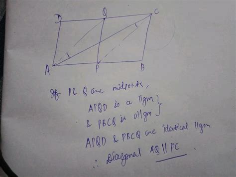 In The Figure Given Below E And F Are Points On Diagonal Ac Of A