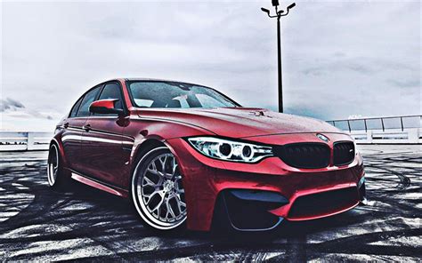 Download Wallpapers Bmw M3 Rain F80 Tuning 2018 Cars Adv1 Wheels