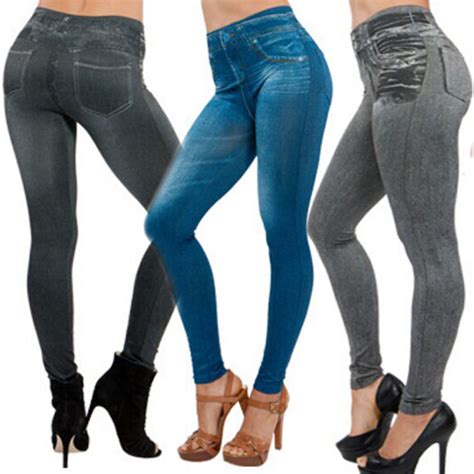 Jeggings Stretchy Slim Leggings New Sexy Women Lady Jean Color Skinny