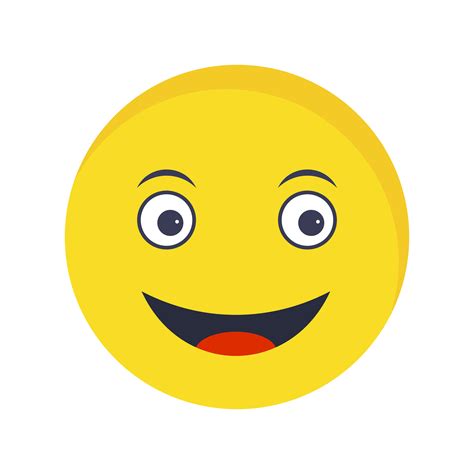 Happy Emoji Vector Icon 380869 Vector Art At Vecteezy
