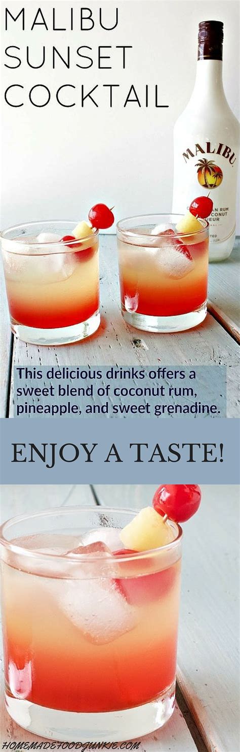 As of 2017 the malibu brand is owned by pernod ricard, who calls it a flavored rum, where this designation is allowed by local laws. Delicious and refreshing Malibu sunset cocktail. This easy to make, lovely drink offers a ...