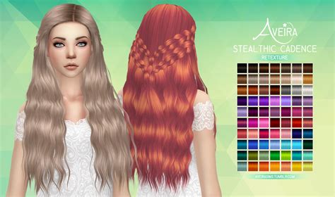 My Sims 4 Blog Cadence Hair Retexture In 70 Colors By Aveirasims