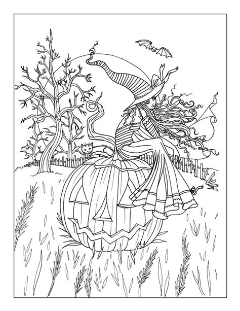 Halloween Fairy Coloring Page Halloween Coloring Book Halloween