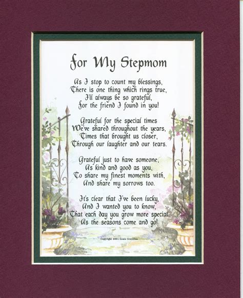 Stepmom Poem Stepmom T Stepmom Present Stepmom Etsy Step Mom