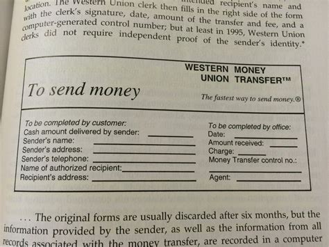 Western union also makes money from currency exchange. Facsimile of Western Union's old money transfer forms. Or ...