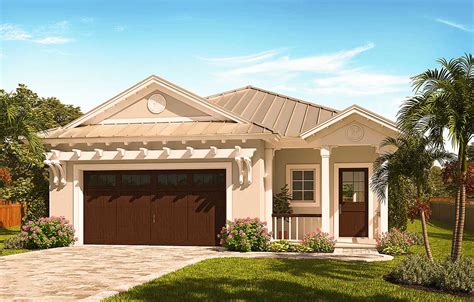 Narrow lot house plans may be small, but you can design them to fit everyone in your family. Narrow Lot Florida House Plan - 66386WE | Architectural ...